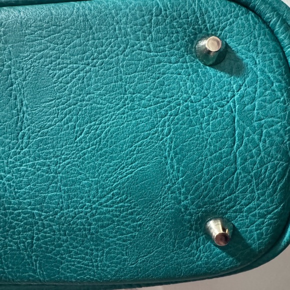 Montana West Black and Teal Studded Shoulder Bag - Picture 3 of 8